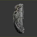 Intricate Stone Sculpture Carving With Porous Surface And Artistic Hollow Patterns