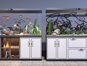 New Chinese Fish Tank Aquarium 3d model