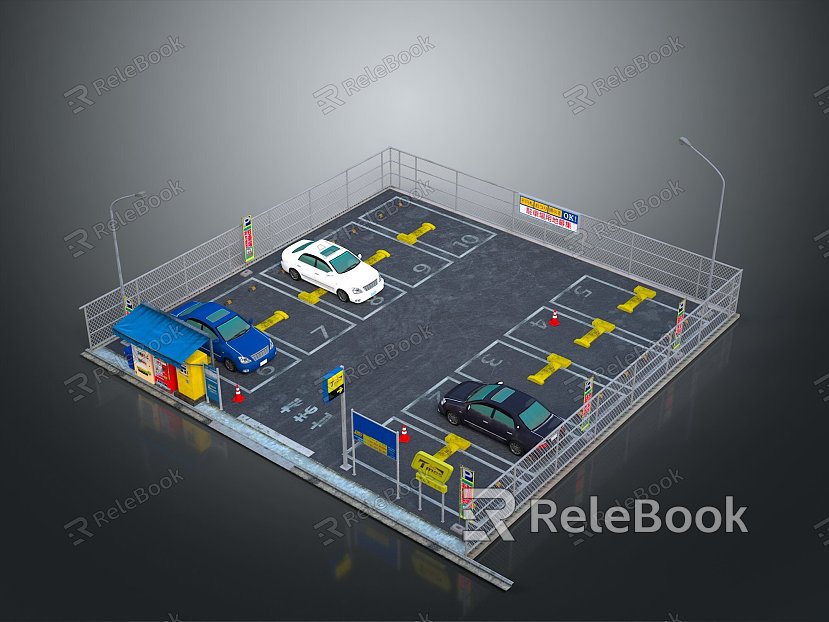 Parking Cartoon Parking Cartoon Parking Animation Parking Style Parking model