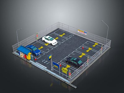 Parking Cartoon Parking Cartoon Parking Animation Parking Style Parking model