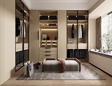 Modern Cloakroom 3d model