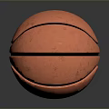 Orange Basketball With Black Lines For Sports Training And Daily Use