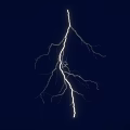 lightning thunder weather 3d model