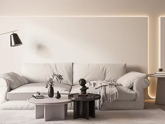 Modern double sofa 3d model