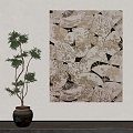 wind decorative painting 3d model