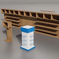 Various Store Display Shelves Featuring Wooden White And Blue Multi Tiered Designs
