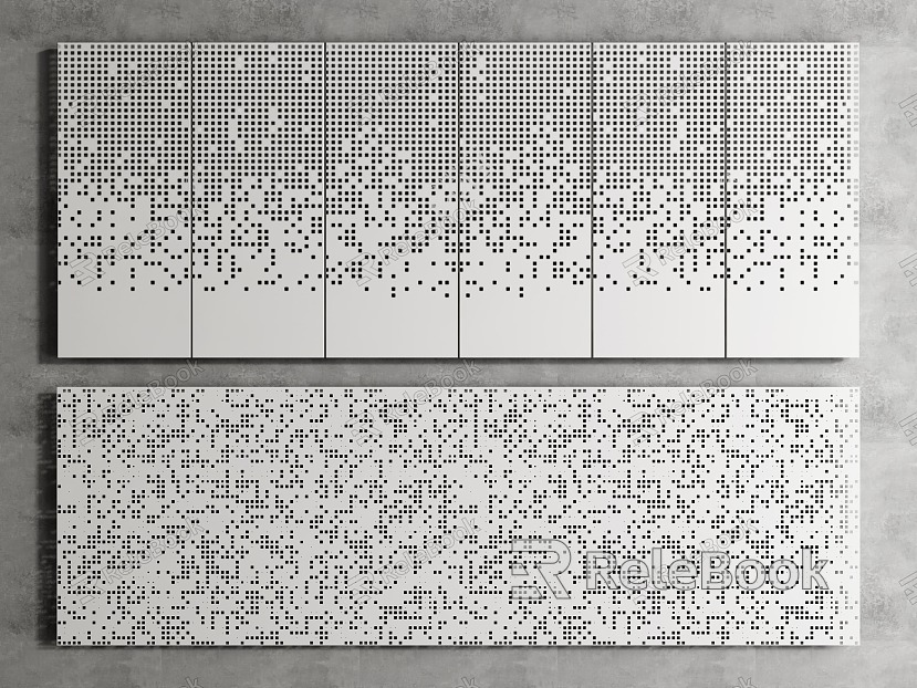 Perforated plate Hollow plate Perforated plate Stainless steel plate Background wall Background plate Decorative wall model