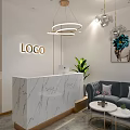 Modern Beauty Hair Salon Stylish Interior Storefront With Glass Windows Product Displays And Green Plants
