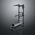 Multifunctional Home Gym Power Rack With Weight Bench And Barbell
