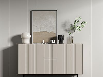 Modern Side Cabinet Decorative Cabinet Sideboard model