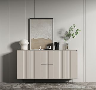 Modern Side Cabinet Decorative Cabinet Sideboard 3d model