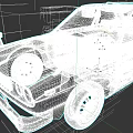 Vintage Tan Two Door Car With Red Wheels And Retro Design