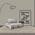 Modern single sofa 3d model