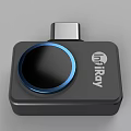 iRay USB Device With Black Design And Blue Ring For Mobile Devices