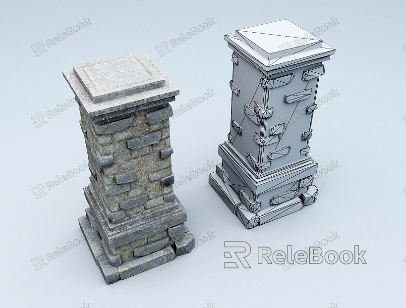 Column Stone Column Stigma Column model