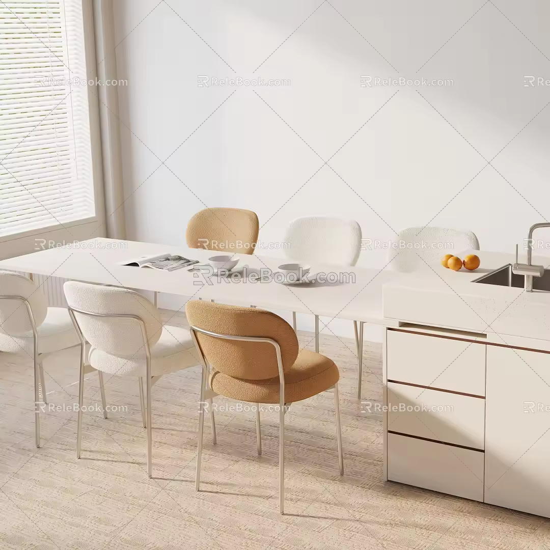 Modern table combination 3d model