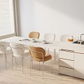 Modern table combination 3d model
