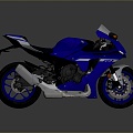 Motorcycle Two-wheeled Motorcycle Cross-country Motorcycle Road Race Motorcycle Motor Vehicle Transport 3d model