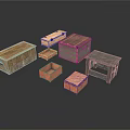 Wooden Storage Boxes In Various Sizes And Colors For Home Organization