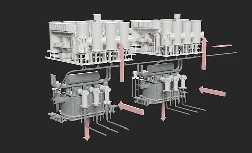 Substation 3d model