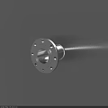 Durable Industrial Stainless Steel Pipe With Flange Connection And Bolt Holes For Projects
