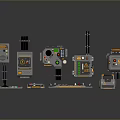Other Various Electronic Control Consoles With Different Designs Buttons And Screens