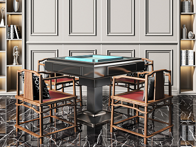 New Chinese Mahjong Table and Chair Automatic Mahjong Table model