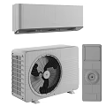 Smartmi Household Electrical Appliances Including Wall Mounted Air Conditioner And Electric Fan With Remote Control