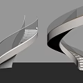 revolving staircase 3d model