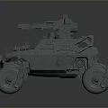 Self-made armed car modified car modified car chariot doomsday car self-made car self-made car modified car 3d model