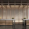 New Chinese Reception Desk Reception Desk Reception Desk 3d model