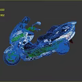 Stylish White Scooter Motorcycle With Modern Design Black Seat And Windshield