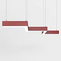 Modern Geometric Chandelier With Linear Black And White Multiple Pendant Hanging Design