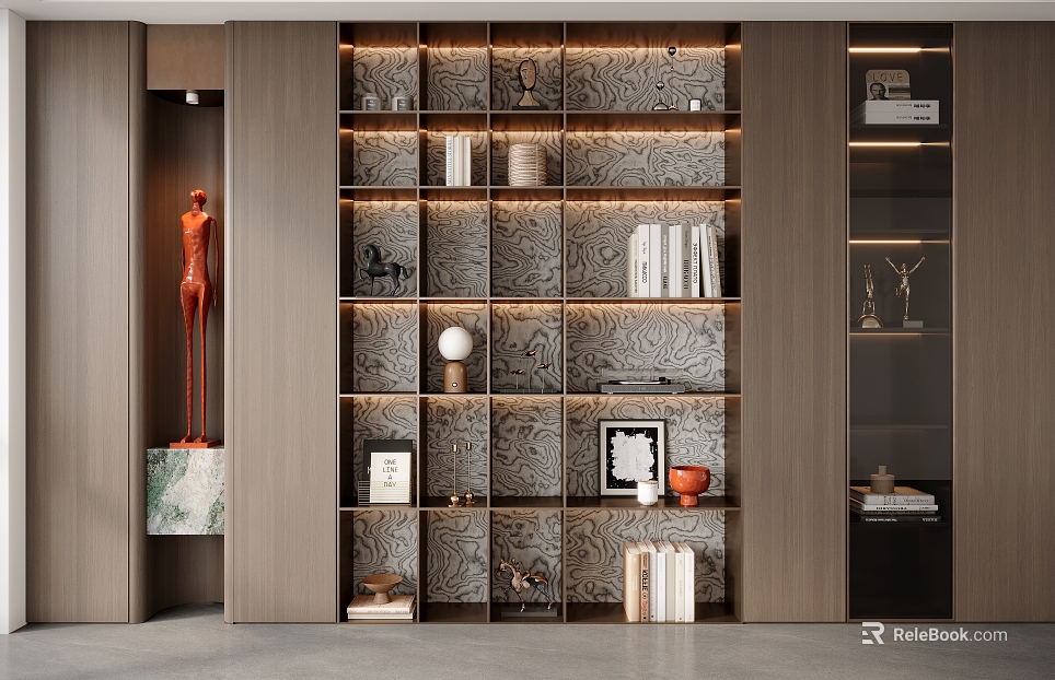 Modern Italian Bookcase texture