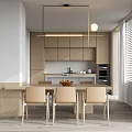 Modern Restaurant Interior With Wooden Dining Tables Chairs And Pendant Lighting Fixtures