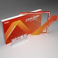 Photo clock-in arrow orange fast food US Chen clock-in channel 3d model