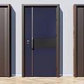 Modern password door combination 3d model