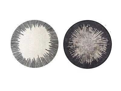 Modern Round Carpet 3d model