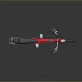 Red Bicycle With Black Seat White Frame Handlebars And Two Wheels