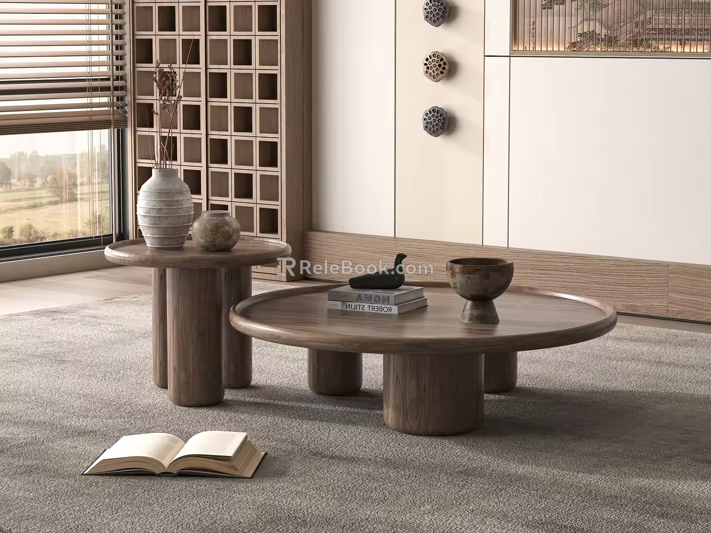 Middle Ancient Style Coffee Table 3d model