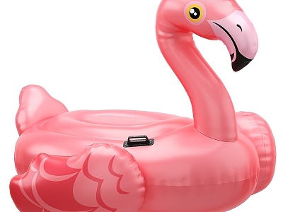 Modern gardening sketch inflatable flamingo pink pool sea 3d model