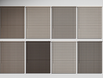 Wood grain blinds 3d model