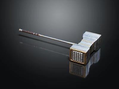 Durable Professional Hardware Tool Hammer With Steel Head And Ergonomic Grip 3d model