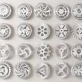 Hardware Tools Various Metal Gears with Different Designs and Shapes for Industrial Use
