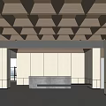 Modern Office Lobby 3d model