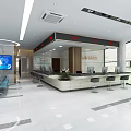 Modern China Telecom Service Hall Interior With Self service Terminals Service Counter And Large Screen