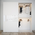 Minimalist wardrobe 3d model