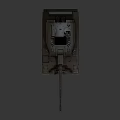 Tank 3D Render With Turret Gun Barrel And Equipment On Neutral Background
