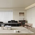 Modern Living Room Interior Design With Comfortable Sofa Coffee Table And Floor Lamp