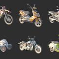 Motorcycle Electric Donkey 3d model